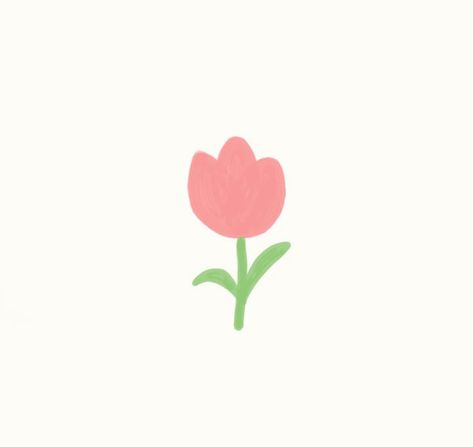 Spring Aesthetic Icons, Macbook Essentials, Cute Flower Icon, Tulip Cartoon, Cute Tulips, Baby Onesies Diy, Cute Flower Drawing, Instagram Account Ideas, Tulip Drawing