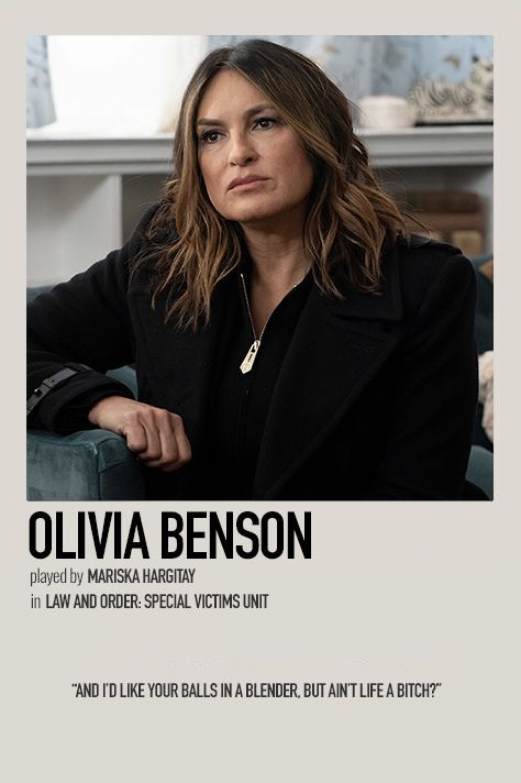 minimalistic polaroid poster made by @wcnderlcnd (me) Law And Order Svu Poster, Olivia Benson Wallpaper, Law And Order Svu Wallpaper, Olivia Benson Aesthetic, Svu Aesthetic, Minimalistic Polaroid Poster, Svu Funny, Movie Character Posters, Law And Order: Special Victims Unit