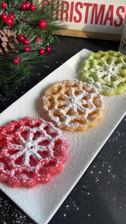 Jackie 🐧👩🏽‍🍳 on TikTok Bunuelos Recipe, Mexican Pastries, Dessert Christmas, Mexican Dessert Recipes, Mexican Foods, 25 Days Of Christmas, Mexican Dessert, Funnel Cake, Holiday Recipes Christmas