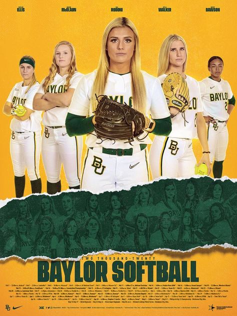 College Softball Media Day, Softball Gameday Graphics, Gameday Poster Ideas, Softball Graphic Design, College Softball Media Day Poses, Softball Media Day Poses, Softball Graphics, School Sports Posters, Softball Poses