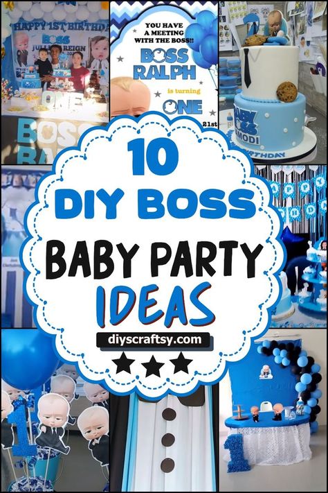 DIY Boss Baby Party Ideas Boss Baby Decoration, Boss Baby Baby Shower, Baby Boss Theme Party Ideas, Boss Baby Centerpieces Boy, Boss Baby Baby Shower Ideas Boy, Boss Baby Birthday Theme, Boss Baby 2nd Birthday Party Boy, Boss Baby Theme Birthday Decoration, Boss Baby Party Ideas