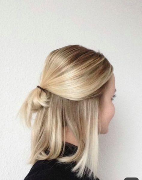 Buttery Blonde, Half Bun, Long Bob, The Back, Blonde Hair, A Woman, Highlights, Blonde, Hair