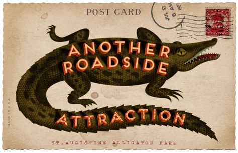 Florida Cracker, Florida Art, Graphic Style, Roadside Attractions, Old Florida, Vintage Florida, Arte Inspo, Vintage Typography, Post Card