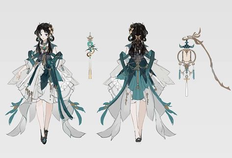 Liyue Character Design, Liyue Outfit Design Genshin, Genshin Dendro Oc, Liyue Oc Outfit, Genshin Oc Liyue, Genshin Oc Template, Sumeru Oc Outfit, Liyue Oc, Genshin Oc