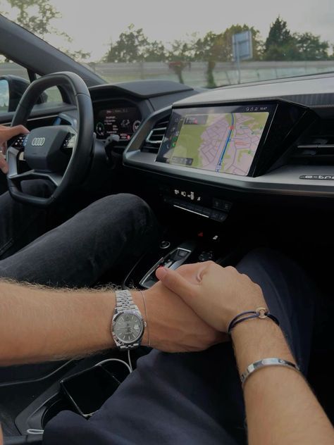 Boyfriend Holding Hands, Men Short Hair Fade, Couple In Car, Relationship Vision Board, This Kind Of Love, Couple Holding Hands, Gay Aesthetic, Cute White Guys, Gay Romance