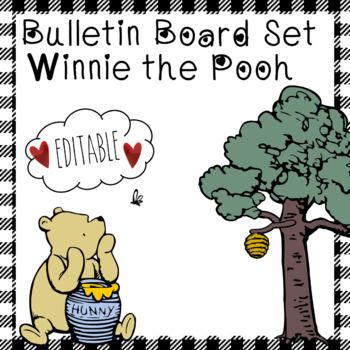 Winnie The Pooh Classroom Theme Free Printable, Winnie The Pooh Classroom Door, Parent Board Ideas Daycare, Winnie The Pooh Bulletin Board, Winnie The Pooh Classroom Theme, Kindergarten Classroom Themes, Parent Board, Classroom Welcome, Infant Classroom