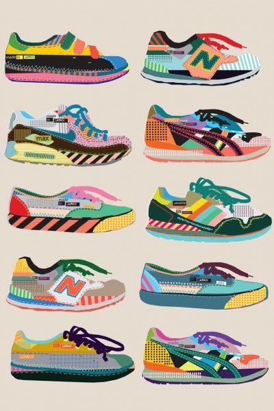 Sneakers Sneakers Illustration, Sneakers Drawing, Shoes Illustration, Sneaker Art, Crafts Workshop, Middle School Art, Shoe Art, Art Plastique, Digimon