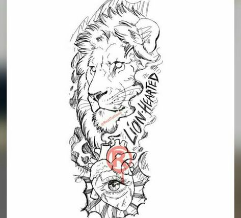 https://www.instagram.com/_boujeex0/ Shoulder Tattoo Stencil Men, Lion Hearted Tattoo, Realtattoos Sketches, Men Tattoo Drawings, Half Sleeve Tattoos Sketches, Chest Tattoo Stencils, Chest Tattoo Drawings, Half Sleeve Tattoo Stencils, Half Sleeve Tattoos