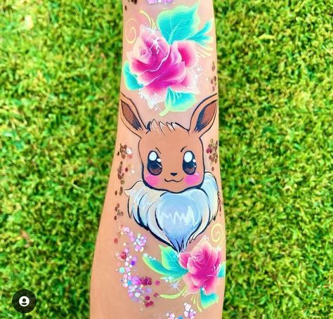 Pokemon Facepaint, Pokemon Painting, Balloon Painting, Balloon Twisting, Mua Makeup, Facepaint, Pokemon Art, Body Painting, Face Painting