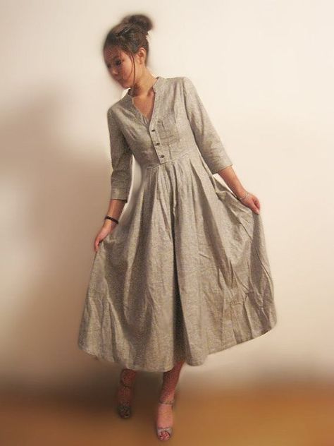 Minimalisticky Chic, Sukienki Maksi, Kain Linen, Diy Sy, 여름 스타일, Long Linen Dress, Linen Fashion, Linen Dresses, Linen Clothes