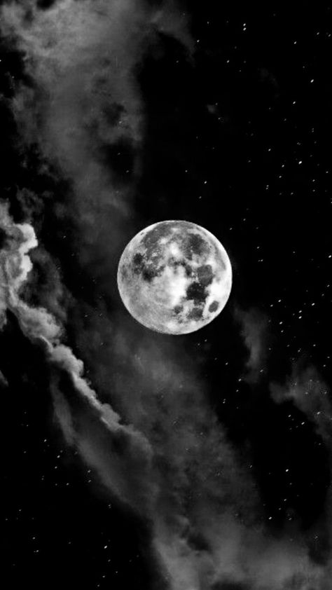 Dolunay Wallpaper, Moon Aesthetic Black And White, Handphone Wallpaper, Dark Starry Night, Universe Wallpaper, Wallpaper Galaxy, Galaxy Sky, Dark Black Wallpaper, Beautiful Night Sky