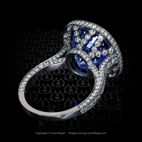 Leon Mege, Custom Diamond Rings, Aesthetic Look, Leather Box, Classic Ring, Natural Sapphire, Types Of Rings, Jewellery Collection, High Jewelry