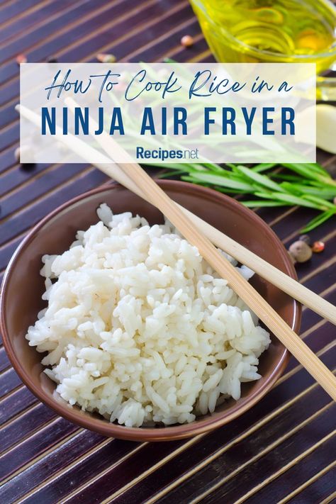 Cooked Rice in a Ninja Air Fryer - How to Cook It Recipe Fluffy Jasmine Rice, Burnt Rice, Go To Recipes, Pork Spices, Air Fryer Cooking, Ninja Air Fryer, Spiced Vegetables, Art Of Cooking, Cooking Rice