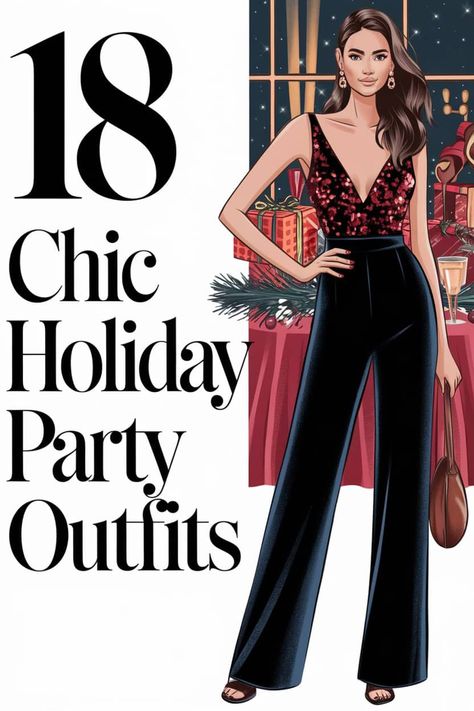 Dress to Impress: 18 Company Holiday Party Outfit Ideas You'll Love Company Party Outfit, Company Holiday Party Outfit, Chic Holiday Party, Holiday Party Outfit Ideas, Outfit Ideas For Moms, Holiday Party Outfits, Trendy Christmas Outfits, Party Outfits For Women, Party Outfit Ideas