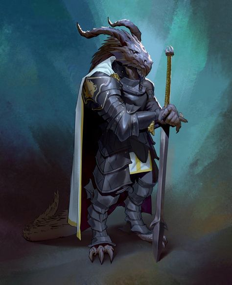 Dragonborn Paladin Dnd, Conquest Paladin, Dragonborn Paladin, Paladin Dnd, Dnd Dragonborn, Dragon Born, Dungeons And Dragons Art, One D, Fantasy Races