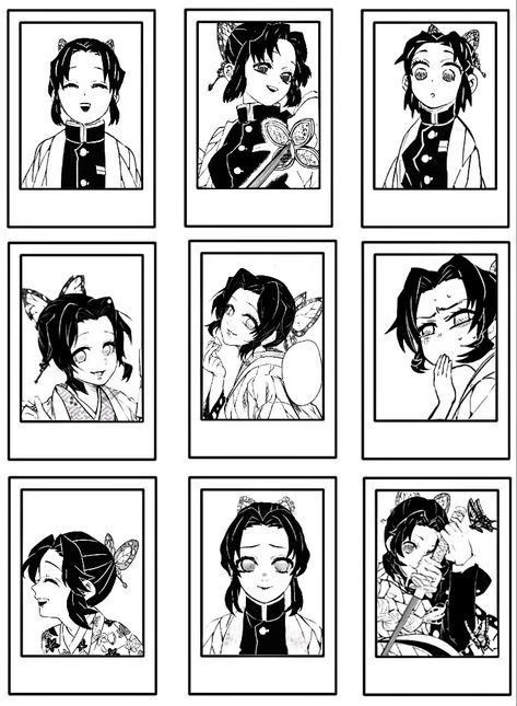 Demon Slayer Manga Stickers, Kny Stickers, Kawaii Anime Stickers, Demon Slayer Stickers, Photo To Cartoon Photoshop, Binder Cover Templates, Anime Crafts Diy, Anime Paper, Binder Cover