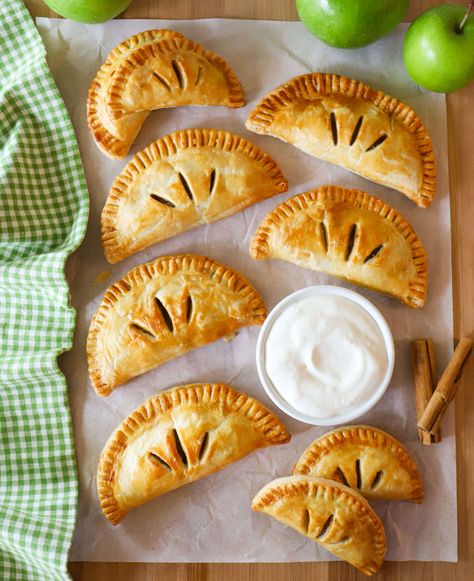 Apple Hand Pies Dough Whisk, Cranberry Bliss Bars, Cream Cheese Mints, Individual Pies, Apple Hand Pies, Savory Foods, Hand Pie, Chocolate Sugar Cookies, Sweetened Whipped Cream