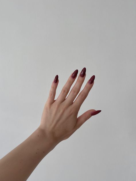 nail art gel nails ballerina nails aesthetic fall nails autumn vibes Cherry Nails, Red Details, Timeless Outfits, Nail Colors, Color Pop, Cherry, Nails, Red, Color