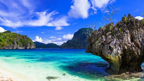 Philippines islands, Palawan, El Nido. [Desktop wallpaper 1920x1080] Palawan Landscape, Landscape Desktop, Central Visayas, Liveaboard Boats, Skulduggery Pleasant, Gili Island, Celtic Thunder, Around The World In 80 Days, Ocean Conservation