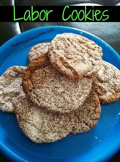 "Labor Inducing" Labor Cookies Recipe - The Frugal Navy Wife Cookies For Pregnant Women, Labor Cookies, Labor Inducing, Inducing Labor, Tiffany Jackson, Induce Labor, Navy Wife, Cayenne Pepper, Baby 2