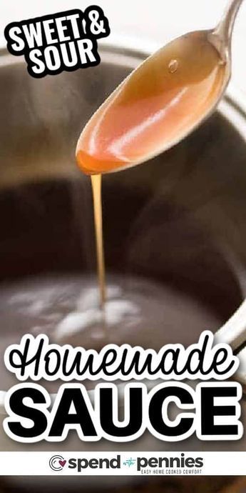 If you've never tried a homemade sweet and sour sauce, you are in for a real treat. Make this simple recipe and this is what you'll get - a beautiful glossy, shiny homemade sweet and sour sauce that fans of Chinese food will adore. It's got classic flavors but no preservatives or strange chemicals. Feel good about feeding your family with this delicious condiment on hand. #sweetandsoursauce #sweetandsoursaucerecipe #homemade #spendwithpennies Sweet And Sour Sauce Easy, General Tso Sauce Recipe, Diy Tea Wallet, Chinese Sweet And Sour Sauce, Recipe Sweet And Sour Sauce, Christmas Sauce, Sweet And Sour Sauce Recipe, Homemade Sweet And Sour Sauce, Sweet N Sour Sauce Recipe