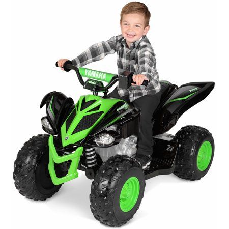 12 Volt Yamaha Raptor Battery Powered Ride-on Black/Green - NEW Custom Graphic Design! - Walmart.com Magic Car, Yamaha Raptor, Atv Riding, Riding Toys, Wind-up Toys, Chevy Tahoe, Ride On Toys, Custom Graphics, Kids Ride On