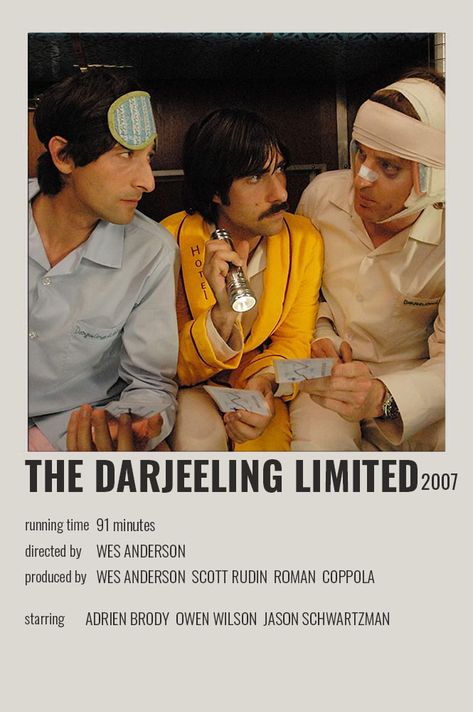 Wes Anderson The Darjeeling Limited, Wes Anderson Polaroid Poster, The Darjeeling Limited Poster, Wes Anderson Movies Posters, The Darjeeling Limited, Wes Anderson Movie, Movie Recs, Darjeeling Limited, Movies To Watch Teenagers