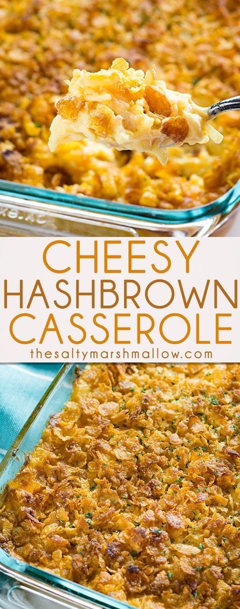 Cheesy Hashbrown Casserole is a classic holiday and potluck side that is cheesy, creamy, and easy to make! This casserole is filled with cheese, sour cream, hash brown potatoes and a tasty cornflake topping! #Easter #sidedish #potatoes #hashbrowncasserol Cheesy Hashbrown, Hashbrown Casserole Recipe, Cheesy Hashbrown Casserole, Frozen Hashbrowns, Cheesy Hashbrowns, Hashbrown Casserole, Hashbrown Breakfast Casserole, Cheddar Cheese Soup, Hash Brown Casserole