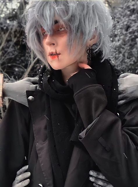 Shigaraki Cosplay Makeup, Shigaraki Pfp Aesthetic, Shigaraki Cosplay, Mha Aesthetic, Mha Cosplay, Sally Face Game, Tomura Shigaraki, Cute Fantasy Creatures, Shiga