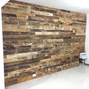 Wood Wall Cladding, Wooden Wall Cladding, Pallet Wood Wall, Palette Furniture, Timber Planks, Wooden Tiles, Family Area, Interior Cladding, Wall Cladding Panels