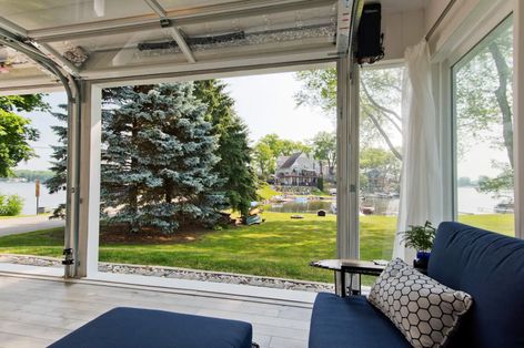 Sunroom Ideas on a Budget: See How We Did It | YNAB Sunroom Ideas On A Budget, Dream House Backyard, Diy Sunroom, All Seasons Room, Glass Garage, Window Walls, Bird Room, All Season Room, Amish Barns