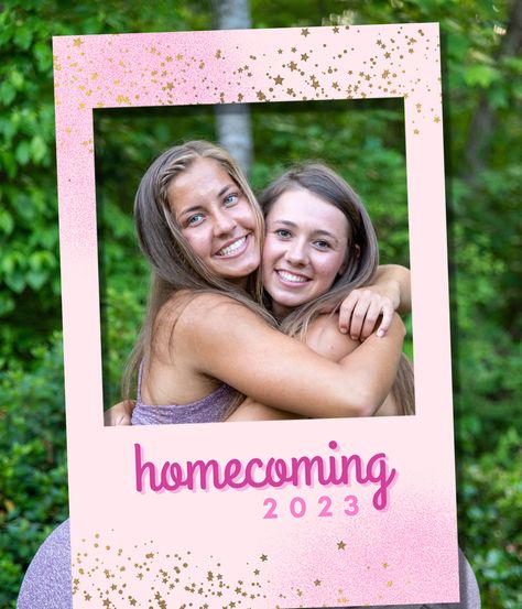 Instant Photo Booth, Prom Photo Booth, Hoco Pictures, Senior Ads, Selfie Frame, Homecoming Pictures, Prom Themes, Photo Booth Prop, Instant Photo