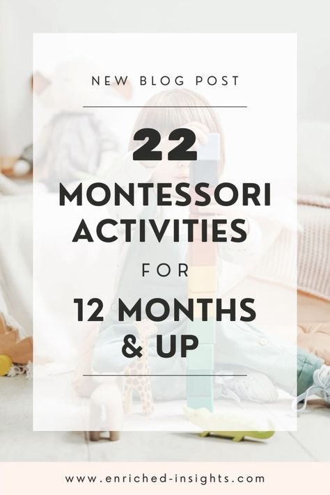 Montessori Activities and Toys for 12 months old and up Montessori 12 Months, Montessori Activities Baby, Activities For One Year Olds, Diy Montessori Toys, Practical Life Activities, Montessori Diy, Montessori Practical Life, Montessori Toddler Activities, Gift Ideas For Kids