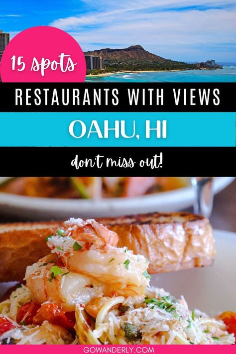 Explore Oahu restaurants with the best view with our guide, featuring top spots for great food and stunning vistas. Ideal for your Oahu trip and exploring Honolulu restaurants or places to eat in Waikiki. Save this pin for the best restaurants in Oahu! Oahu Restaurants, Lobster Cream Sauce, Honolulu Restaurants, Butter Poached Lobster, Poached Lobster, Tropical Travel Destinations, Oahu Vacation, Seared Ahi, Turtle Bay Resort