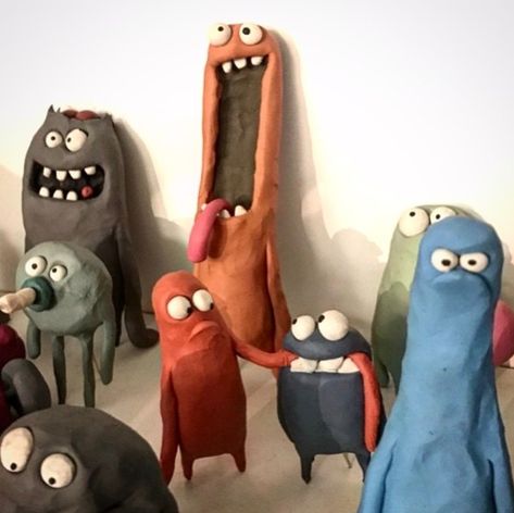 Clay Monsters, Visual And Performing Arts, Sculpture Art Clay, Small Canvas Art, Paper Crafts Origami, Clay Art Projects, Clay Figures, Art Clay, Art Inspiration Painting