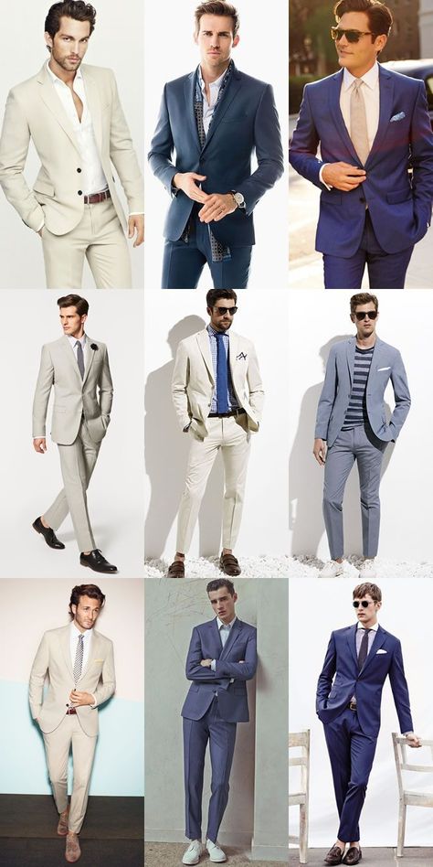 Men’s Spring Suiting Guide | Poses para fotos hombre, Estilos de moda masculina, Ropa masculina Men's Summer Suits, Wedding Suits Men Blue, Lean Men, Suit Guide, Summer Suits Men, Mens Fashion Work, Mens Wearhouse, Lookbook Inspiration, Look Formal