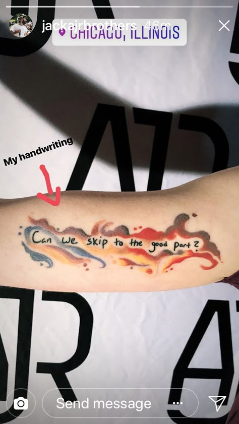 That's so cool I want that on my arm... Ajr Fanart, Clothing Rental, Circular Fashion, Cute Little Tattoos, My Wedding Dress, Cute Tiny Tattoos, Band Wallpapers, Band Humor, Band Tattoo