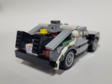 Custom Delorean, Lego Delorean, Lego Nissan 350z, Lego Delorean Moc, Lego Car Fast And Furious, Dmc Delorean, Delorean Time Machine, Lego Pieces, Custom Lego