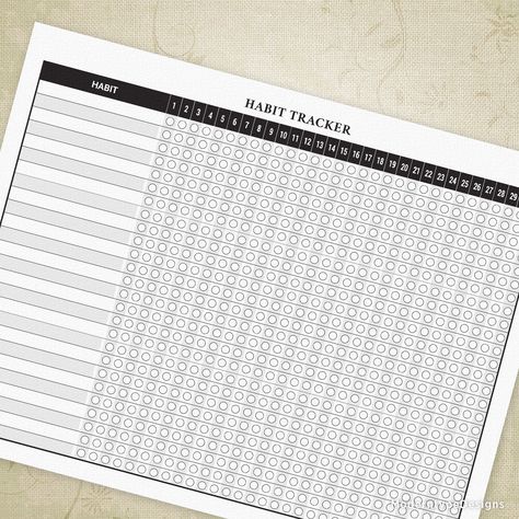 31 day habit tracker printable Habit Tracker Printable Monthly, Bar Graph Template, Graph Template, 2024 Planning, Home Organization Binders, Printable Habit Tracker, Habit Tracker Bullet Journal, Bar Graph, Habit Tracker Printable