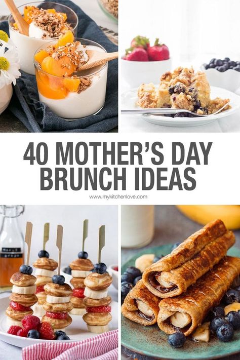 Take Mother's Day at home this year to the next level! 40 amazing Mother's Day recipes. #mothersdayathome #mothersdayrecipes Mother's Day Brunch Menu, Sandwich Shapes, Mother's Day Brunch, Mothers Day Breakfast, Vegan Brunch, Big Breakfast, Mothers Day Brunch, Easy Brunch, Delicious Breakfast Recipes