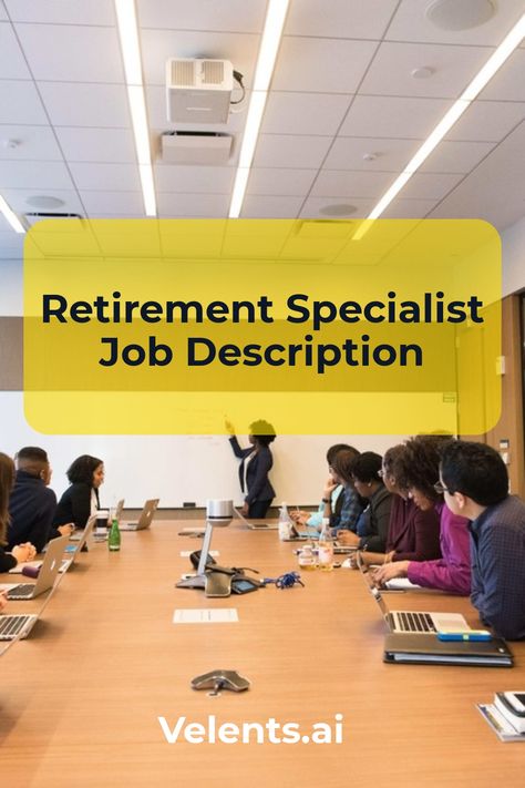 Retirement Specialist Job Description template includes a detailed overview of the key requirements, duties, responsibilities, and skills for this role. It's optimized for posting on online job boards or careers pages and easy to customize this template for your company. Director Of Operations, Medical Sales, Retirement Savings Plan, Retirement Strategies, Job Description Template, Computer Science Degree, Senior Management, Security Officer, Sales Representative