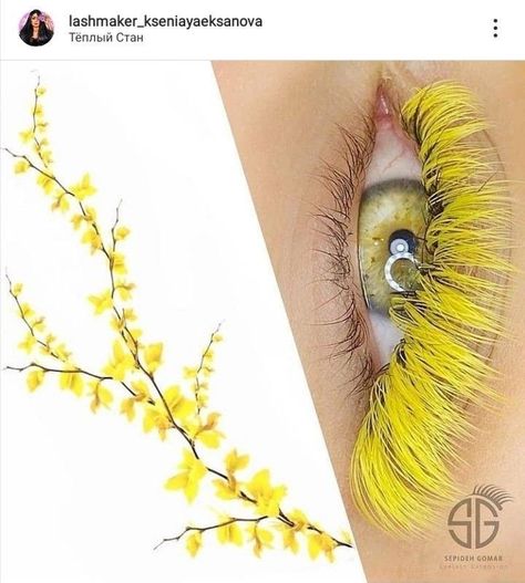 Yellow Lash Extensions, Lash Art, Lash Extensions Styles, Studio Portrait Photography, Studio Portrait, Studio Portraits, Lash Extensions, Eyelashes, Portrait Photography