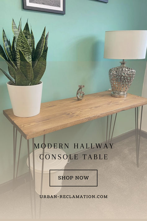 #ModernConsoleTable #EntrywayDecor #HallwayDesign Hallway Console Table, Rustic Console, Rustic Console Tables, Hallway Console, Console Table Hallway, Hallway Design, Modern Hallway, Modern Console Tables, Hallway Table