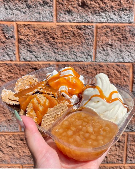 Caramel Apple Ice Cream Nachos are BACK for the season! 🍎Cinnamon Sugar Waffle Chips 🍎 Vanilla Custard 🍎 Caramel Apple Topping 🍎 Caramel Sauce 🍎 Whipped Cream Location: 932 S Winton Rd, Rochester, NY #scoopntwist #fall #caramelapple #icecreamnachos #fyp #caramel #fallseason #desserttok #rochesterny Ice Cream Nachos, Waffle Chips, Caramel Apple Ice Cream, Apple Topping, Apple Ice Cream, Vanilla Custard, Caramel Apple, Rochester Ny, Caramel Sauce