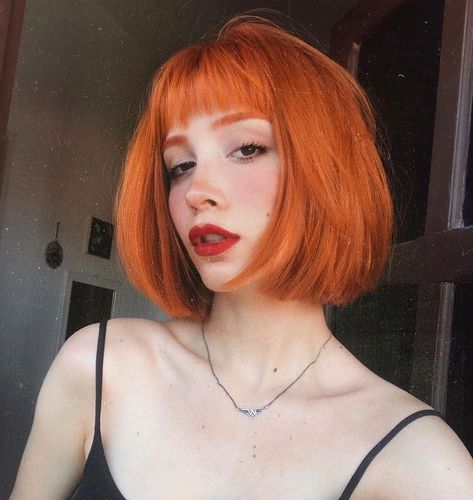 Cortes Bob, Corte Bob, Bright Red Hair, 80s Hair, Fall Hair Trends, Halloween Hair, Bob Haircut, Straight Human Hair, Ginger Hair