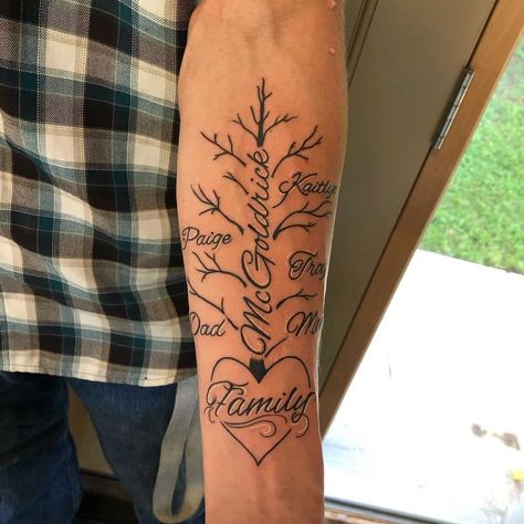 Family Tree Tattoo For Men, Family Tree Tattoos, Honor Your Ancestors, Chest Tattoo Stencils, Leg Sleeve Tattoos, Mens Tattoos, Leg Tattoo Ideas, Tree Tattoo Men, Name Tattoos For Moms