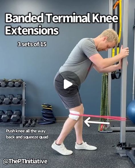 Knee Pain | Hip Pain | Relief on Instagram: "🎯🚨Fix your knees from home! ⁠ ⁠ Struggling with stiff and painful knees? 🦵 This one’s for you! Whether it’s post-surgery or injury, regaining full range of motion is crucial. Don’t let knee mobility issues hold you back!⁠ ⁠ 🔑 Full knee extension is key. Ignoring it could lead to trouble down the road. Strengthen those quads and reclaim your mobility!⁠ ⁠ 💪 These exercises are just a taste of what’s in store. Restore knee flexion and extension and get back to moving pain-free!⁠ ⁠ 📢Find this helpful? Save for later and SHARE with a friend!⁠  —————— CHECK OUT BIO LINK 🔗 for: 📖 Full-Body Mobility Program💥 ——————  Tag someone who needs to see this ❤️  —————— Great post by @theptinitiative —————— #ptvitals #kneepainaid #jointhealth #mobilitytr Knee Mobility, Stiff Knee, Flexion And Extension, Knee Rehab, Knee Strength, Hip Pain Relief, Just A Taste, Knee Exercises, Knee Pain Relief