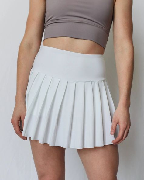 RESTOCKED!! Our Life Is Good - Tennis Skirt has been restocked in white! 😊✨ Tennis Skirt, Our Life, Life Is Good, Life Is, Active Wear, Tennis, Skirt, White