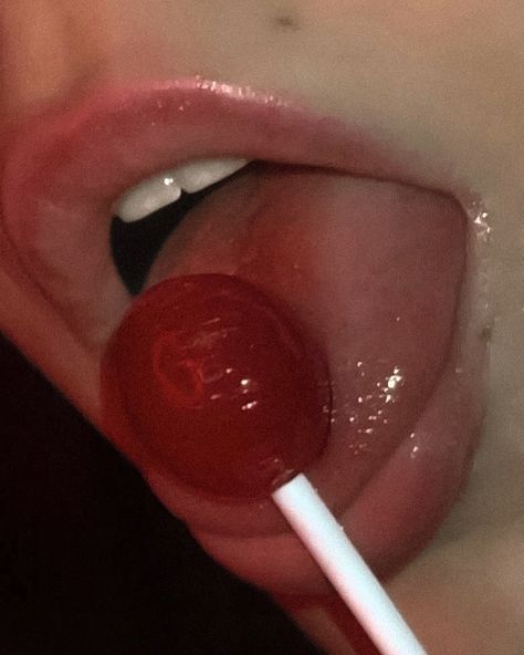 Purple Lollipop Aesthetic, Hot Mysterious Aesthetic, Red Lollipop Aesthetic, Lips Aesthetic Red, Phoebe Atwell, Abigail Core, Lollipop Aesthetic, Bsd Oc, Lips Aesthetic