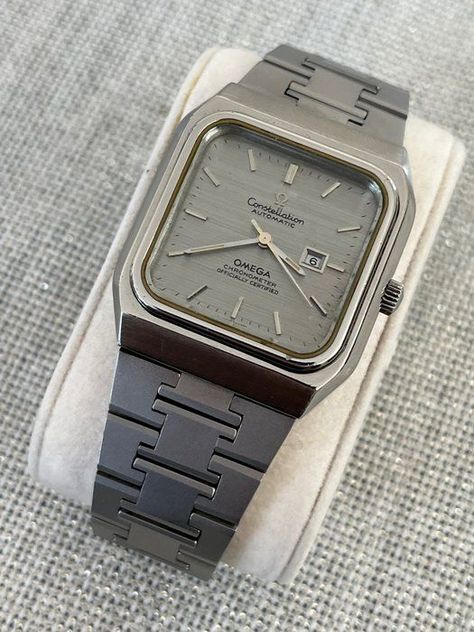 Rectangle Watches For Men, Men’s Watch, Square Watches For Men, Watches For Men Unique, Stylish Watches Men, Fancy Watches, Vintage Timepiece, Retro Watches, Men's Vintage Watch